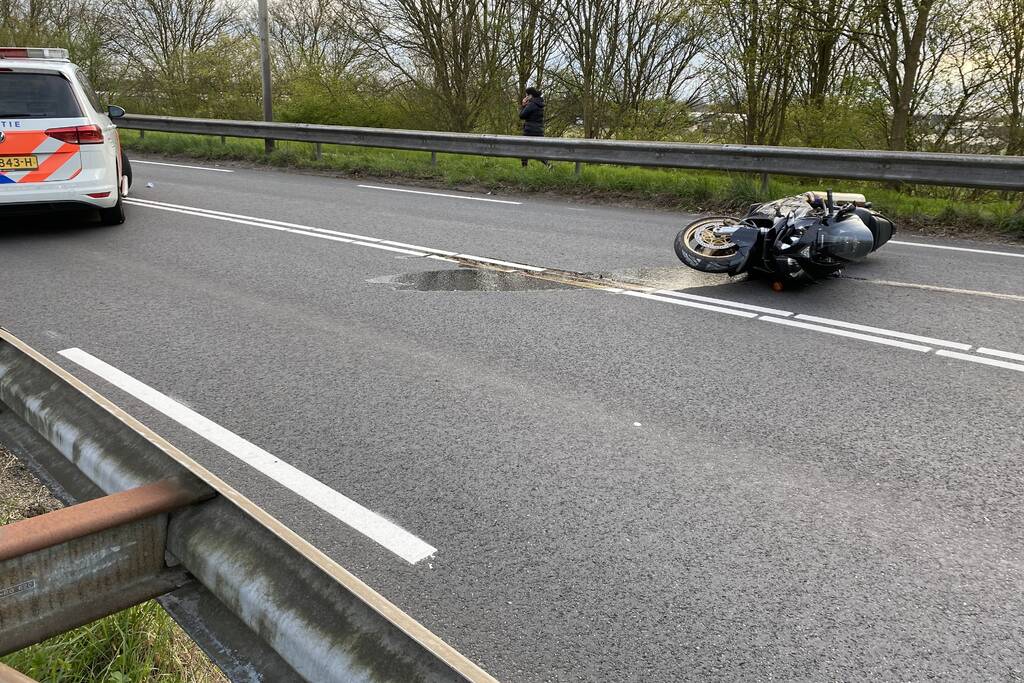 Motorrijder gewond bij ongeval
