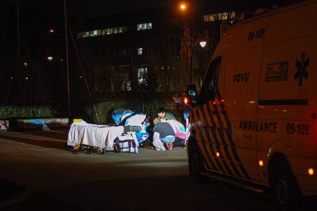 Zwaargewonde na val met step op skatebaan