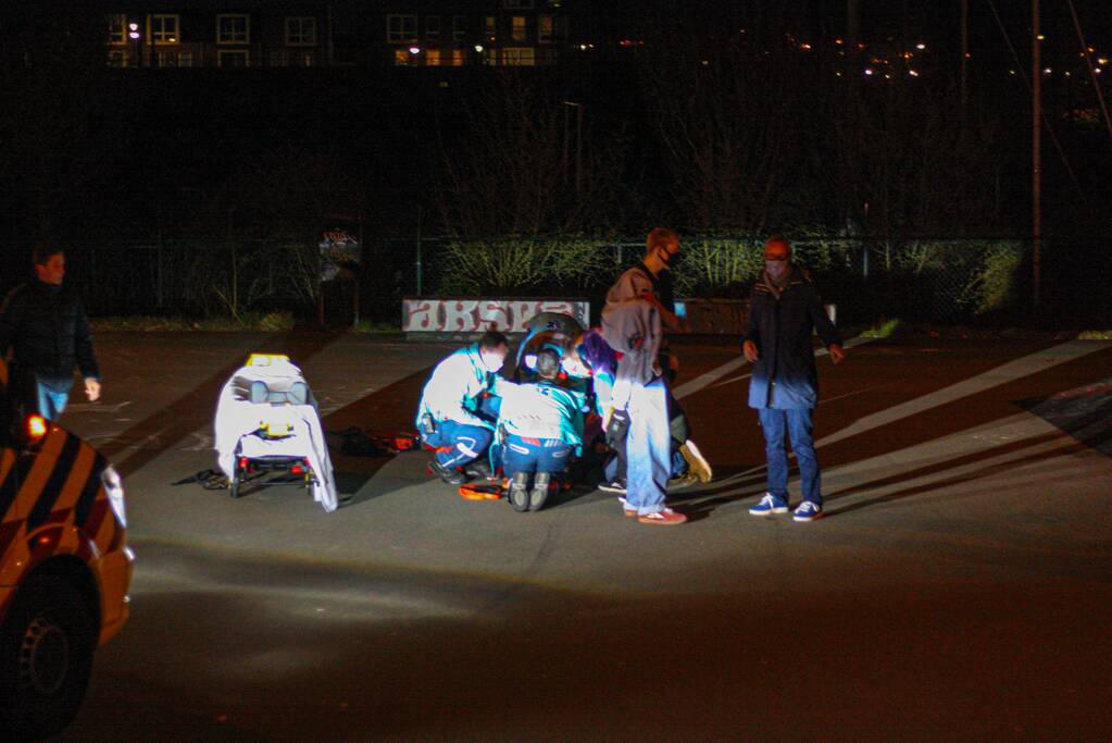 Zwaargewonde na val met step op skatebaan