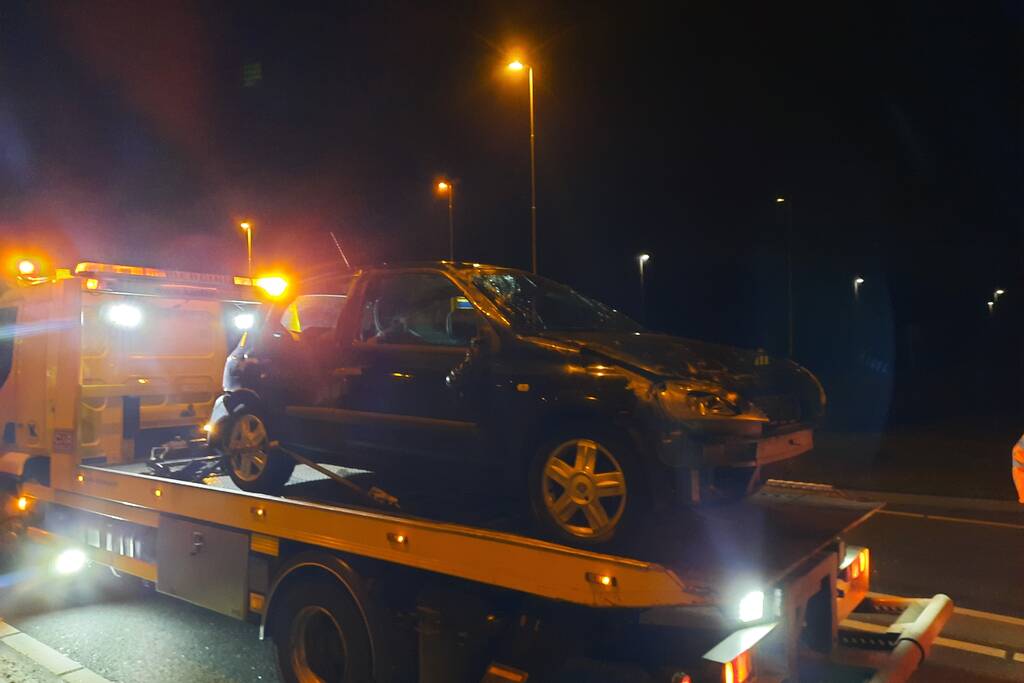 Een persoon aangehouden na ongeval