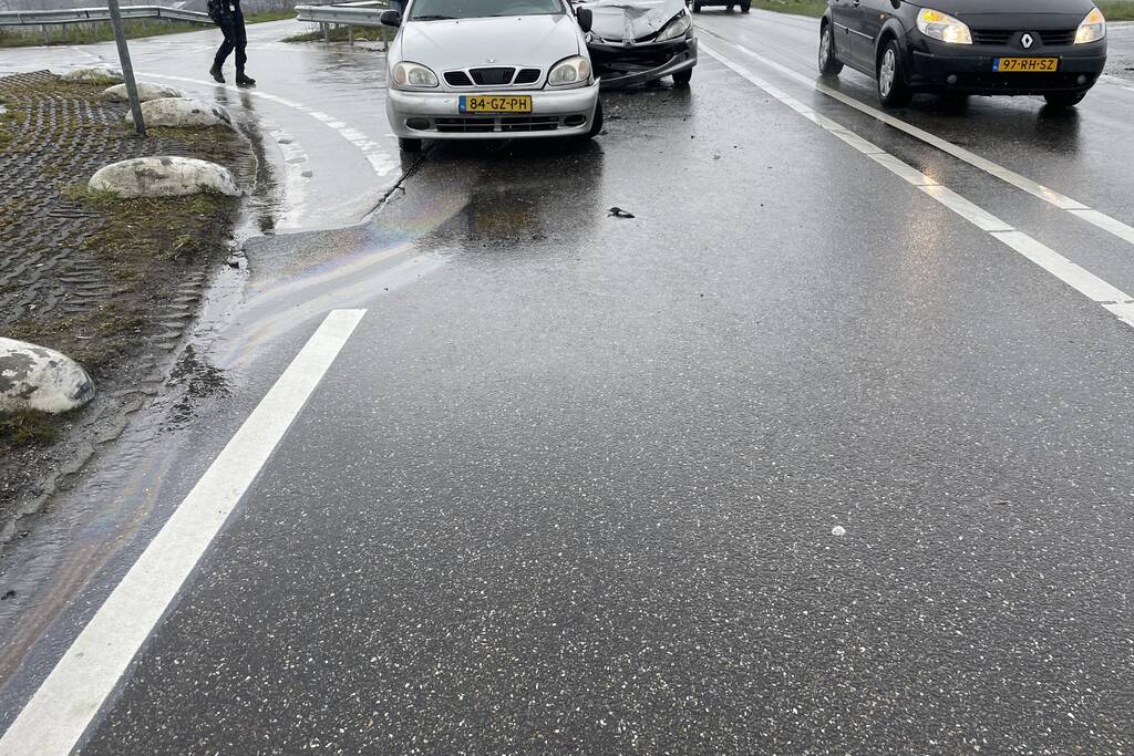 Veel schade bij ongeval met meerdere voertuigen