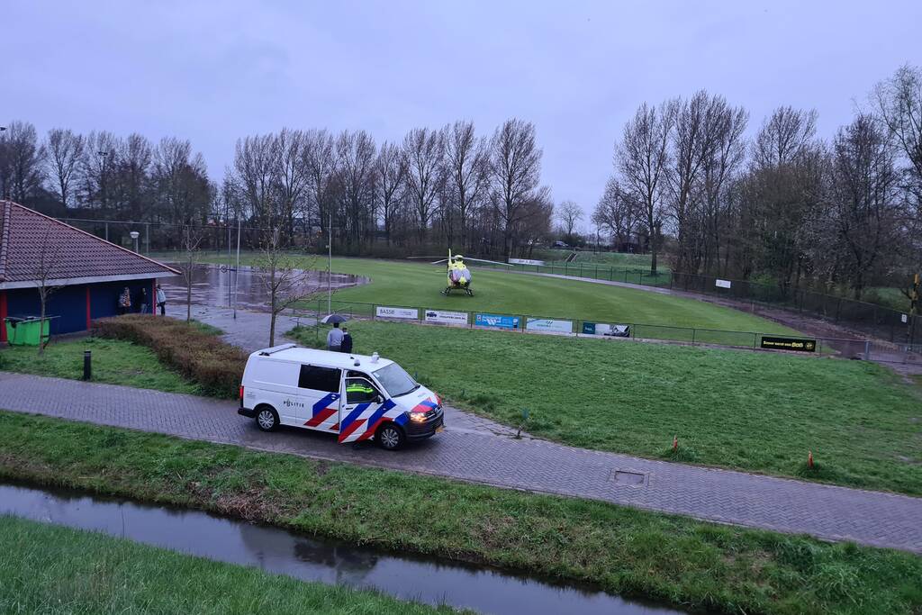 Traumahelikopter voor incident in woning
