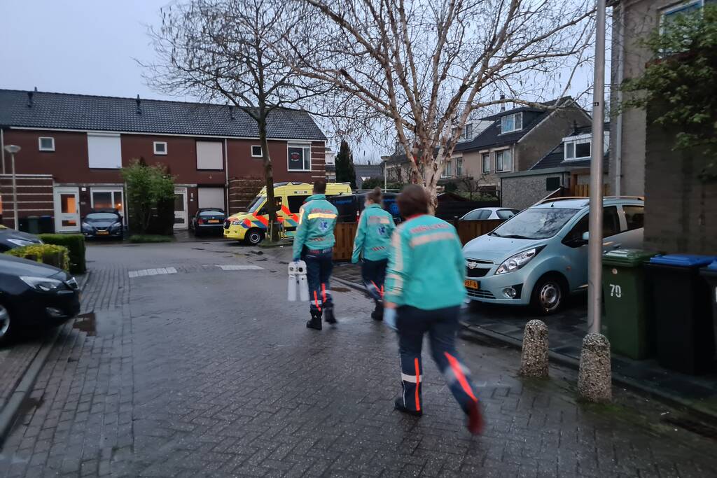 Traumahelikopter voor incident in woning