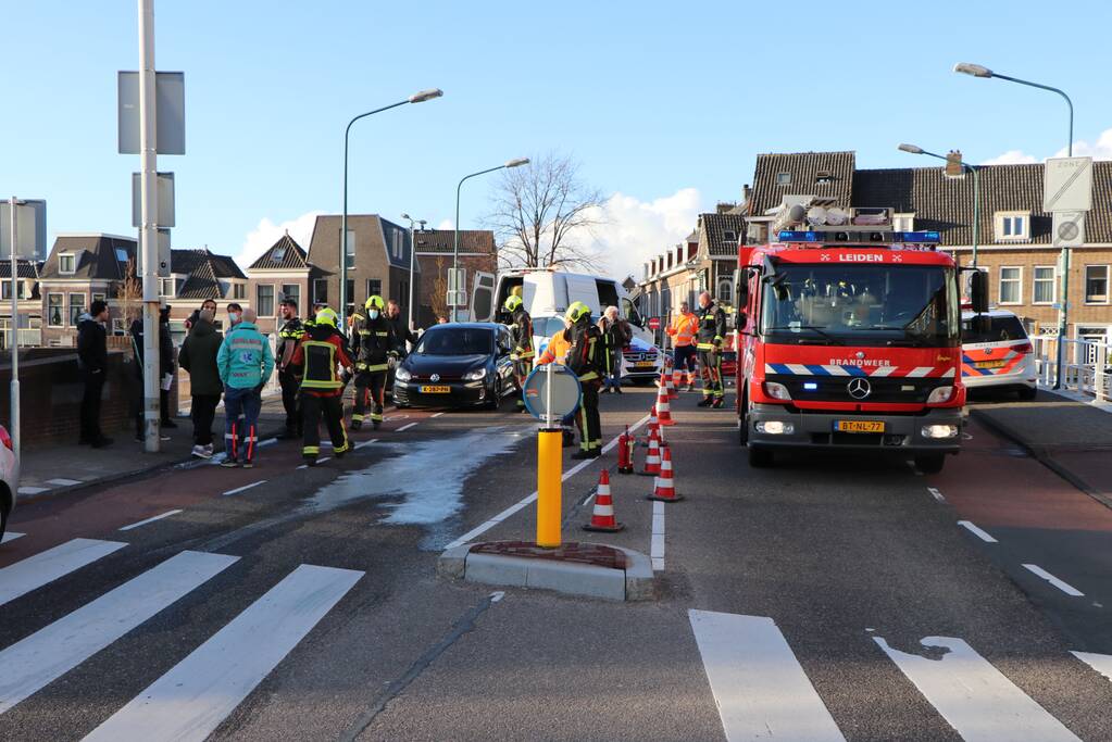 Verkeersongeval tussen meerdere voertuigen