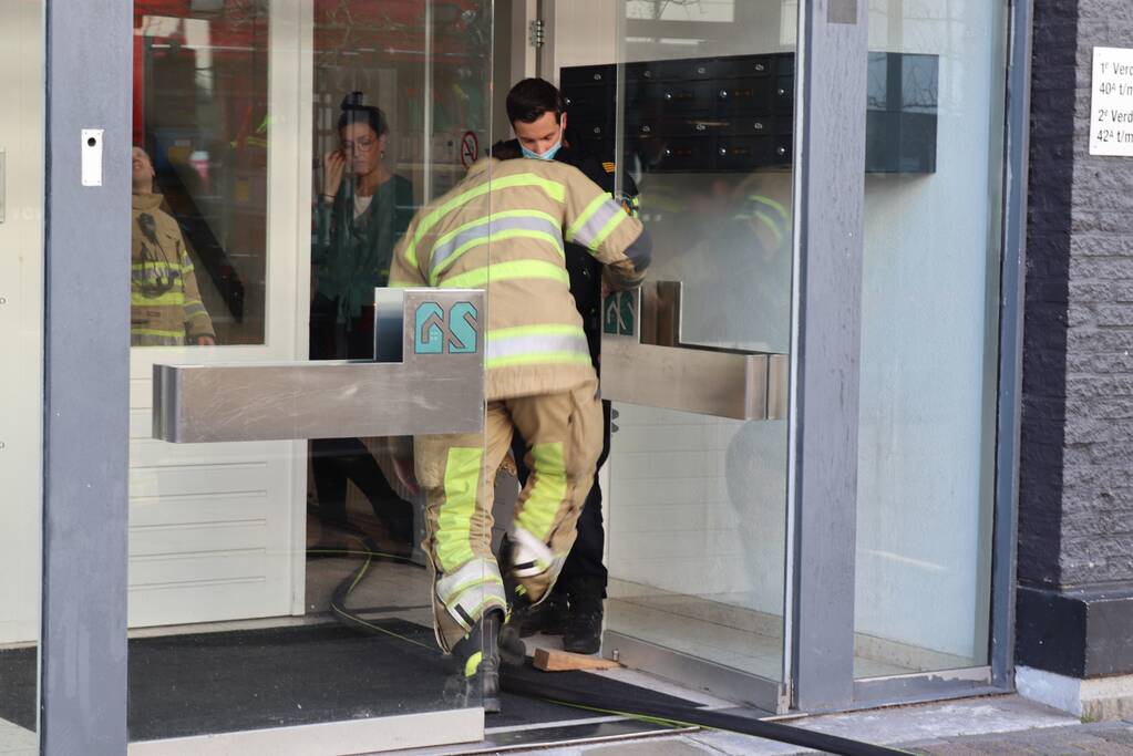 Brand in appartement Winkelcentrum Citymall