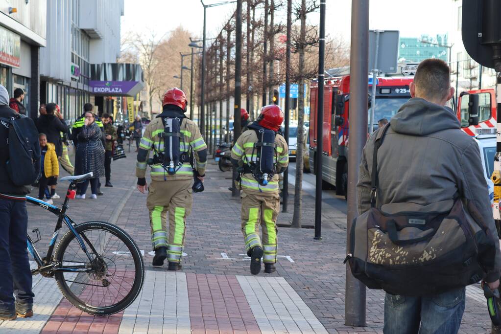 Brand in appartement Winkelcentrum Citymall