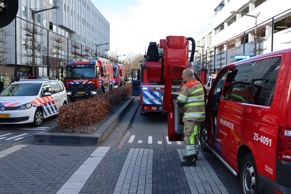 Brand in appartement Winkelcentrum Citymall