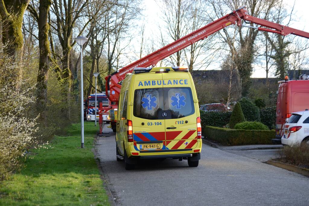 Traumahelikopter voor incident in woning