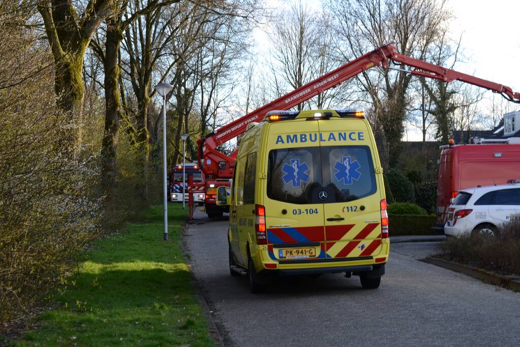 Traumahelikopter voor incident in woning