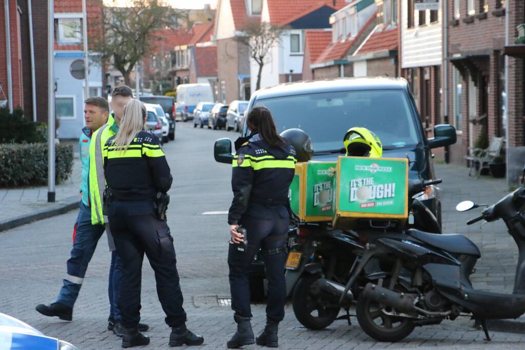 Maaltijdberzorger onderuit met scooter