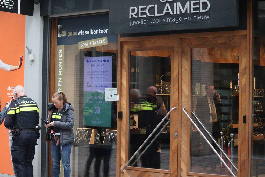 Overval op juwelier Reclaimed in Winkelcentrum Citymall