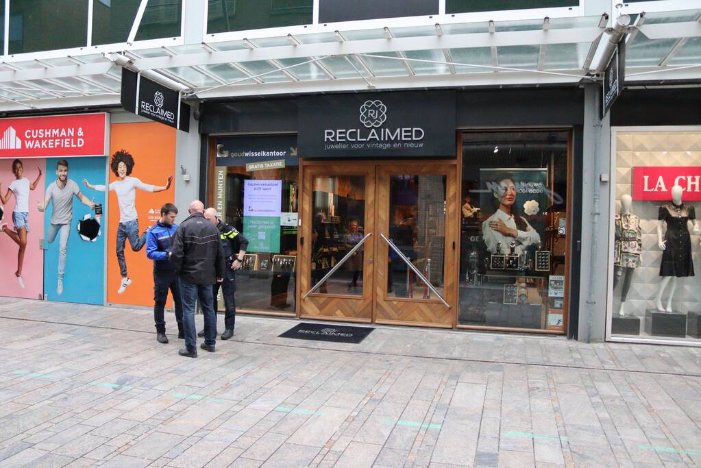 Overval op juwelier Reclaimed in Winkelcentrum Citymall