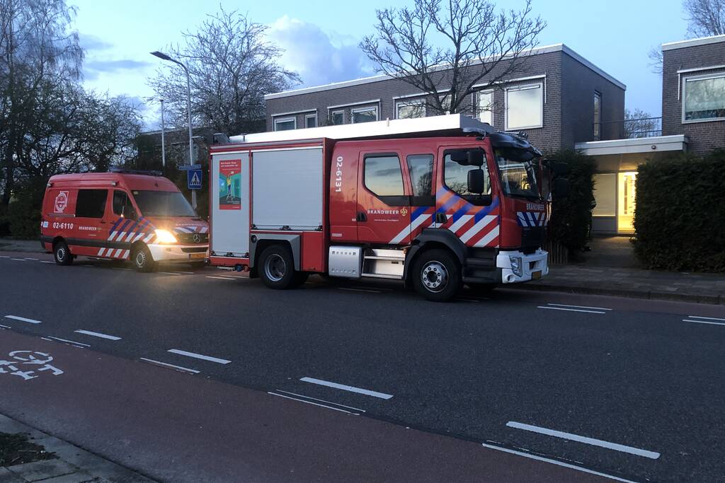 Nacontrole verricht bij kleine brand