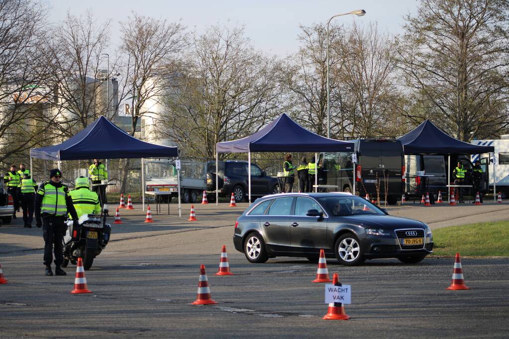 Grote verkeerscontrole door politie