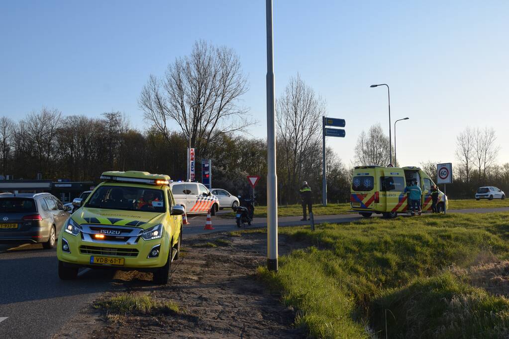 Scooterrijder gewond bij eenzijdig ongeval