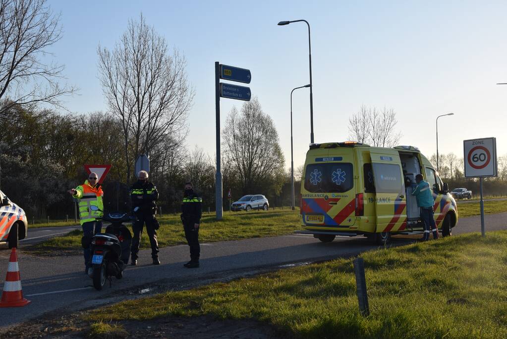 Scooterrijder gewond bij eenzijdig ongeval