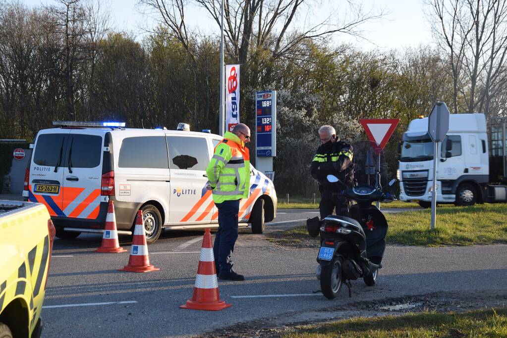 Scooterrijder gewond bij eenzijdig ongeval