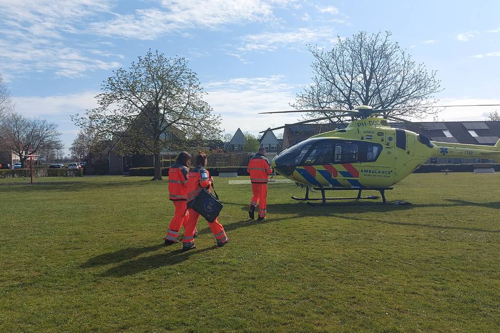 Traumahelikopter ingezet voor incident in woning