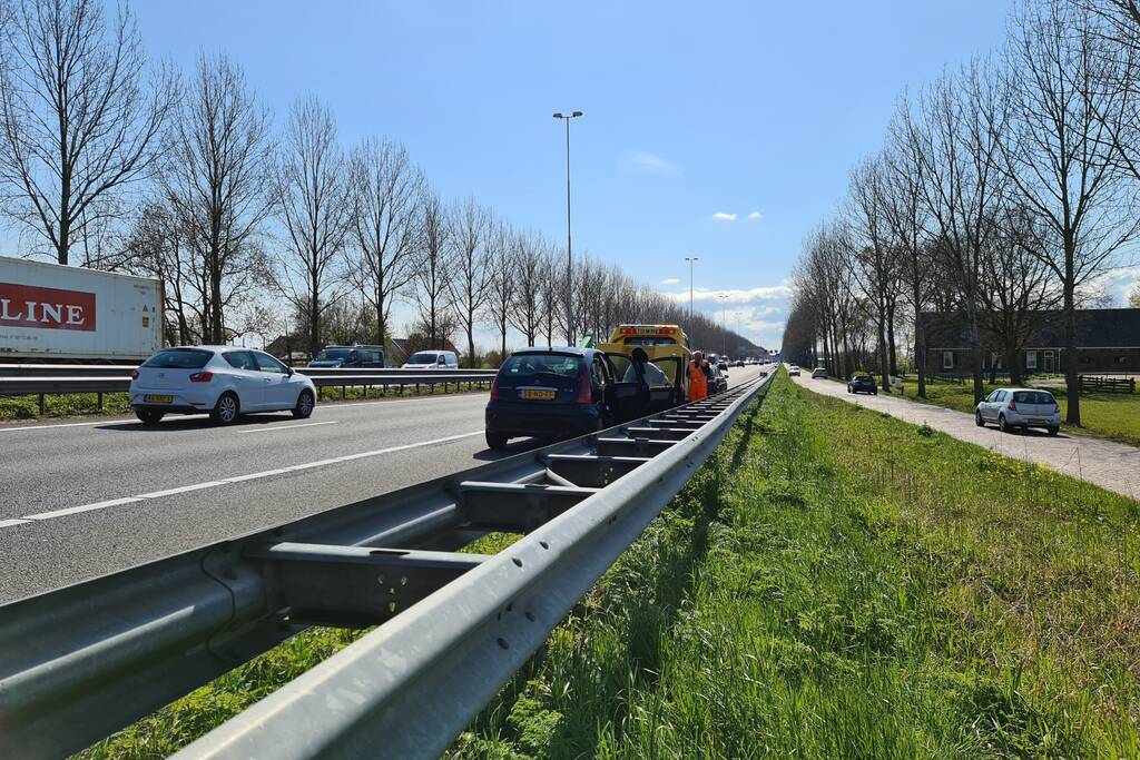 Bestuurder gecontroleerd na kop-staart ongeluk