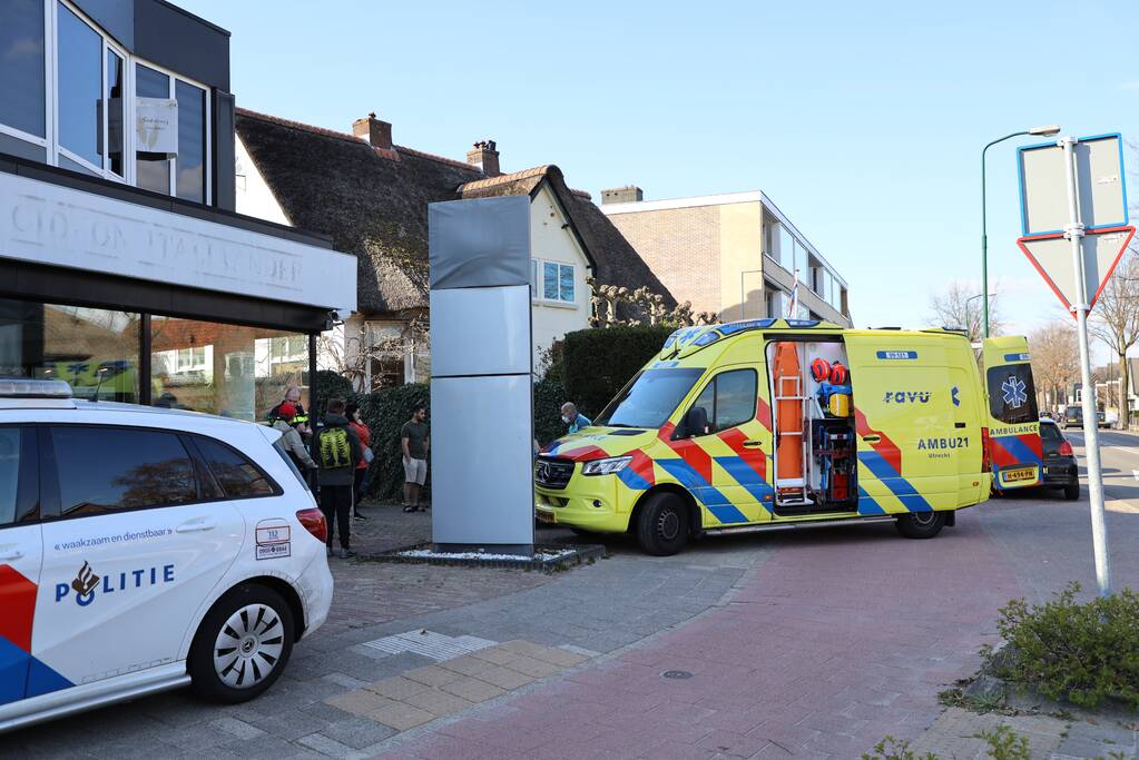 Fietser gewond bij botsing met auto