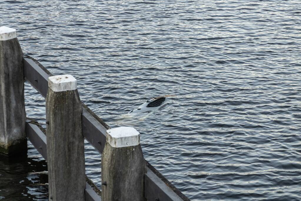 Auto kopje onder door vergeten handrem