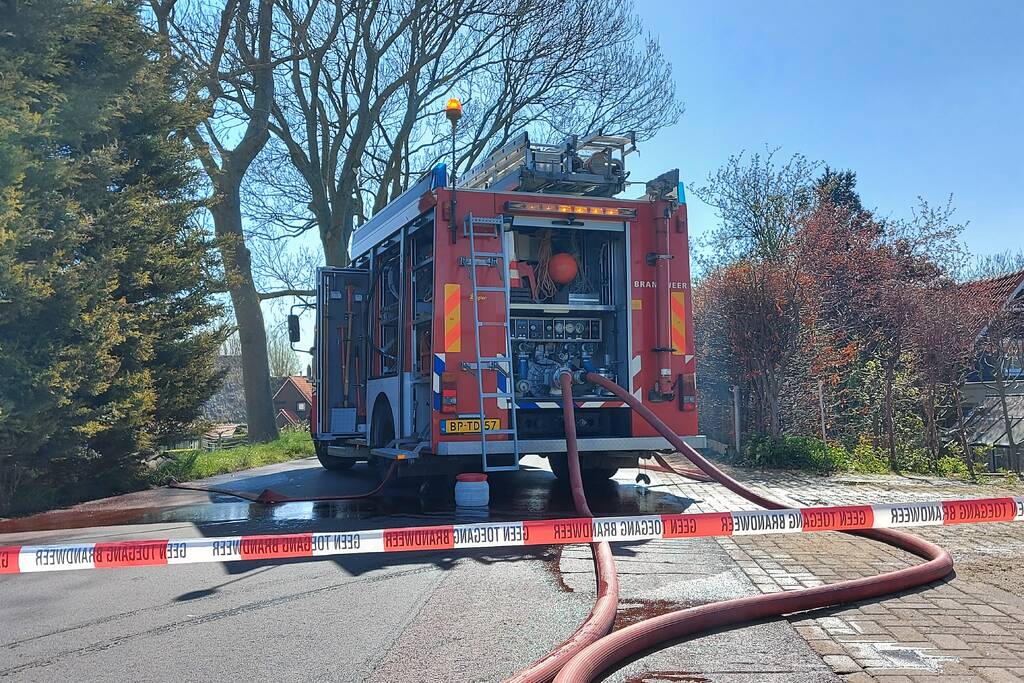 Groot gaslek veroorzaakt penetrante lucht