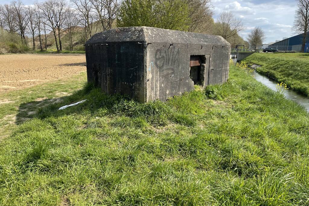 Afval brand in bunker