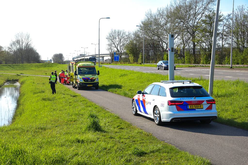 Scooterrijder zwaargewond bij eenzijdig ongeval