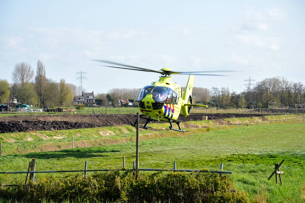 Scooterrijder zwaargewond bij eenzijdig ongeval