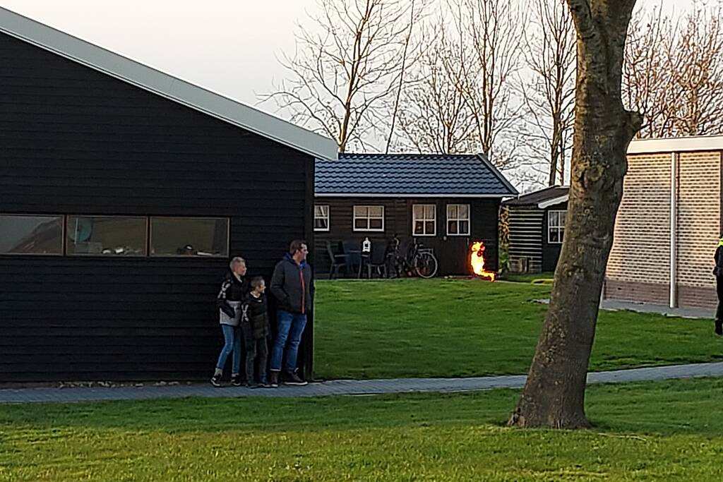 Man gewond bij in brand gevlogen gasfles