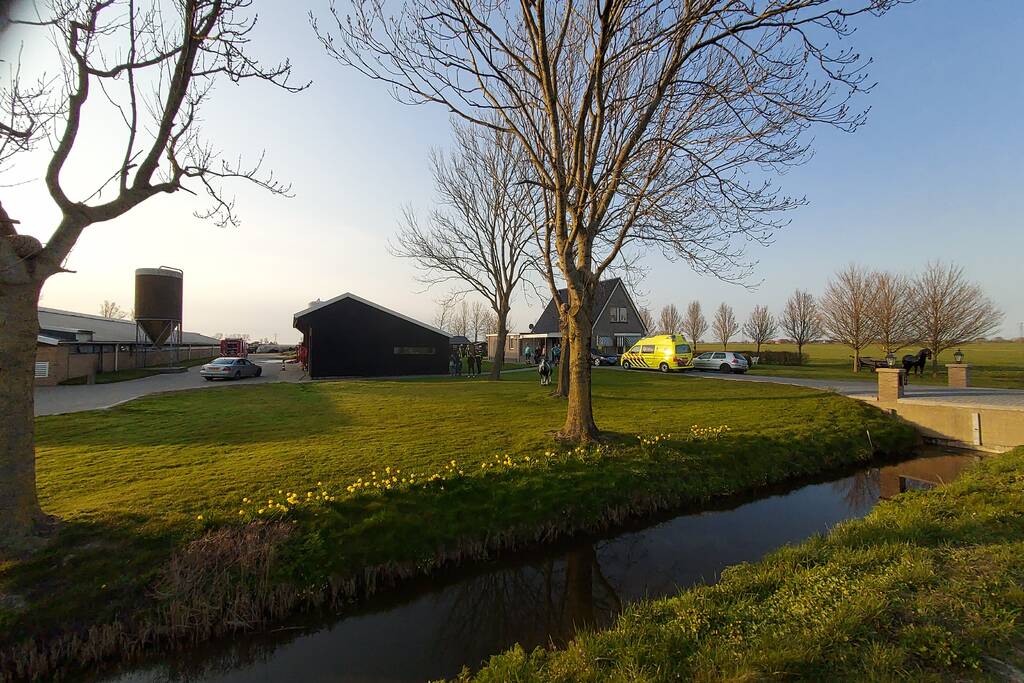 Man gewond bij in brand gevlogen gasfles