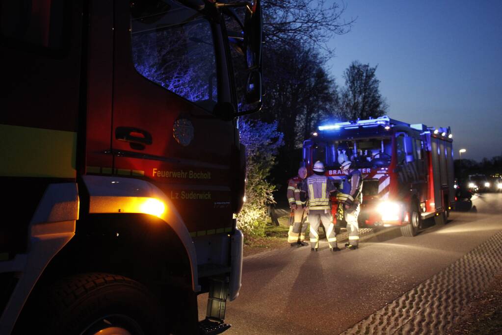 Brand in berm snel geblust