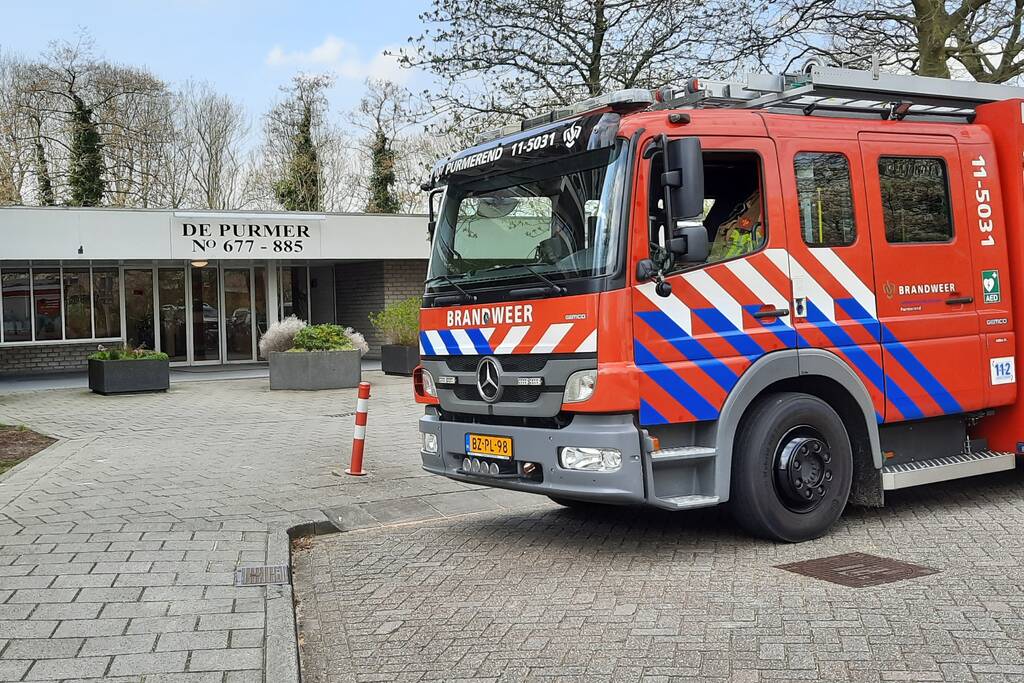 Gaslucht waargenomen in flatgebouw