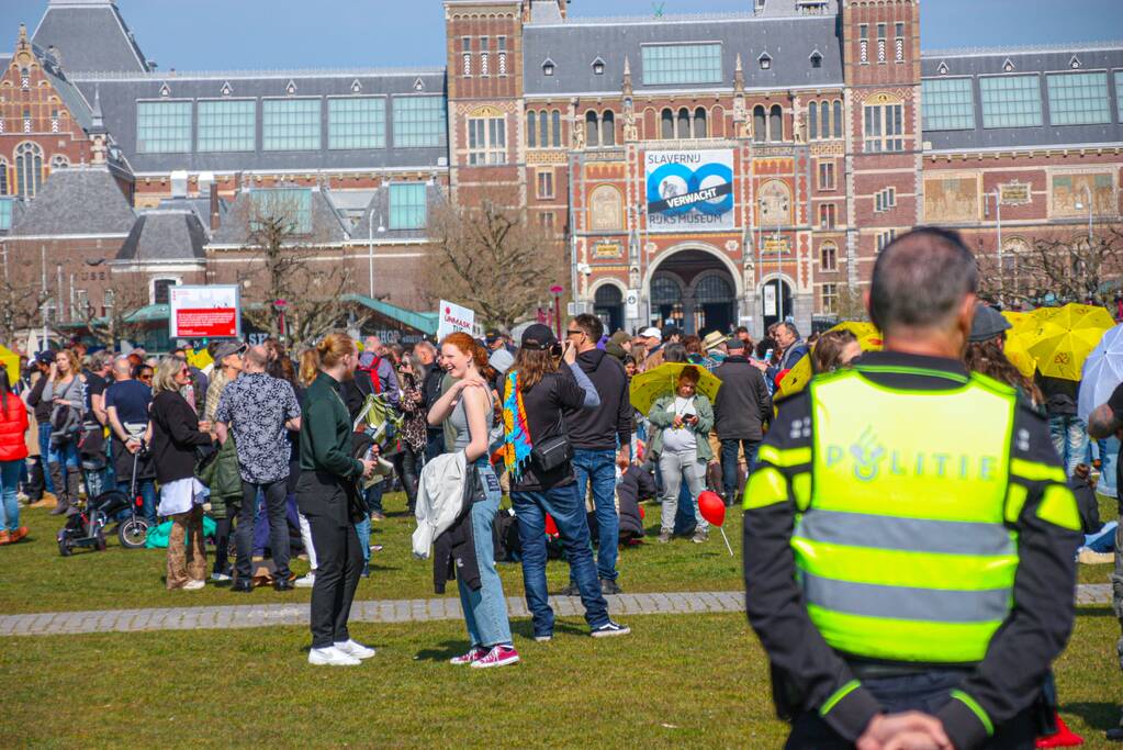 Grote drukte bij demonstratie