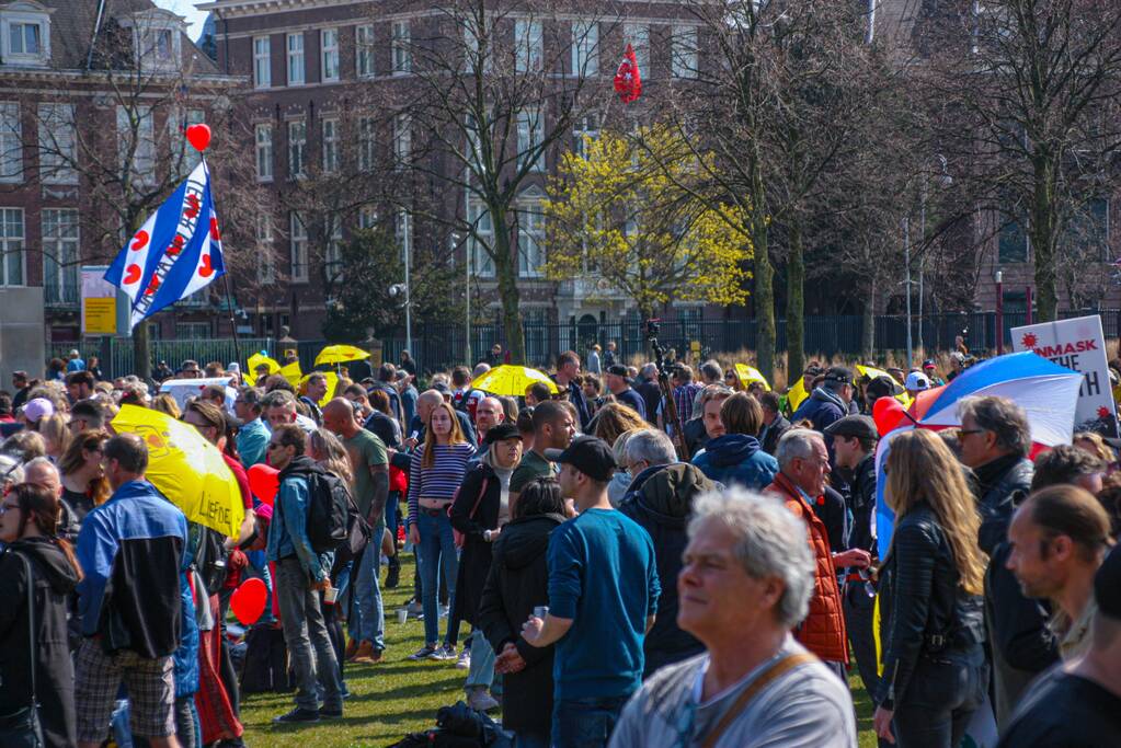 Grote drukte bij demonstratie