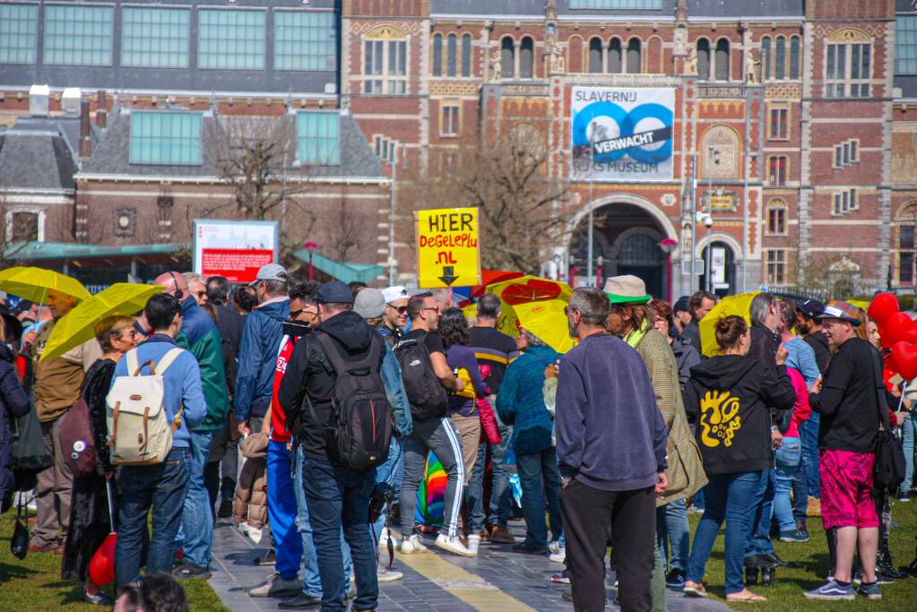 Grote drukte bij demonstratie