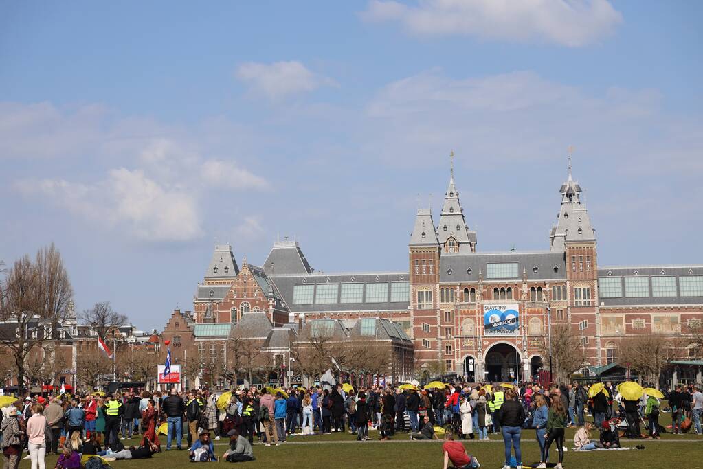 Grote drukte bij demonstratie