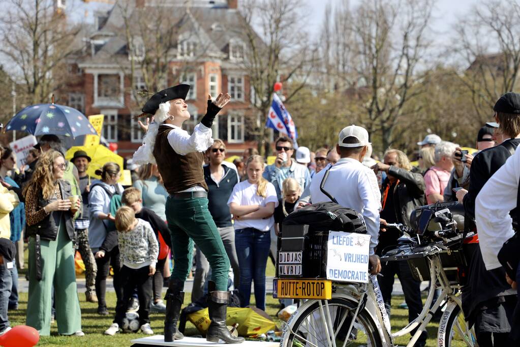 Grote drukte bij demonstratie