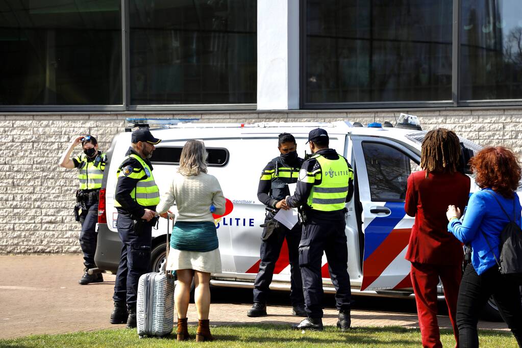 Grote drukte bij demonstratie