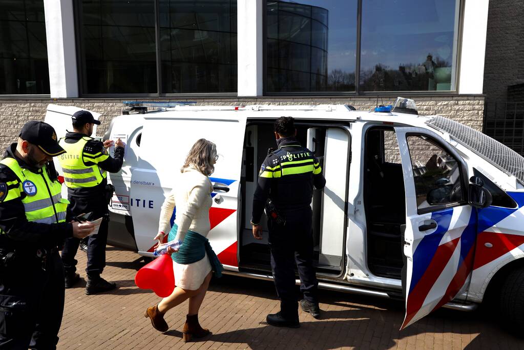 Grote drukte bij demonstratie