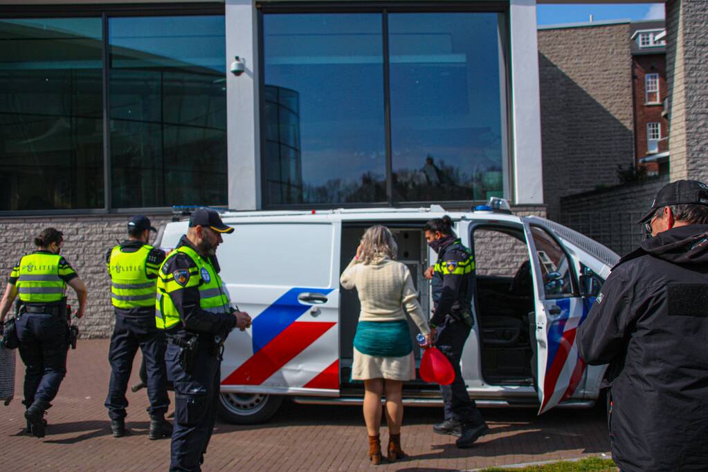 Grote drukte bij demonstratie