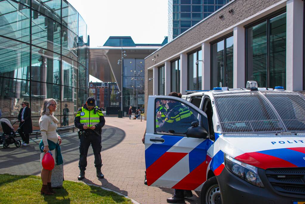 Grote drukte bij demonstratie