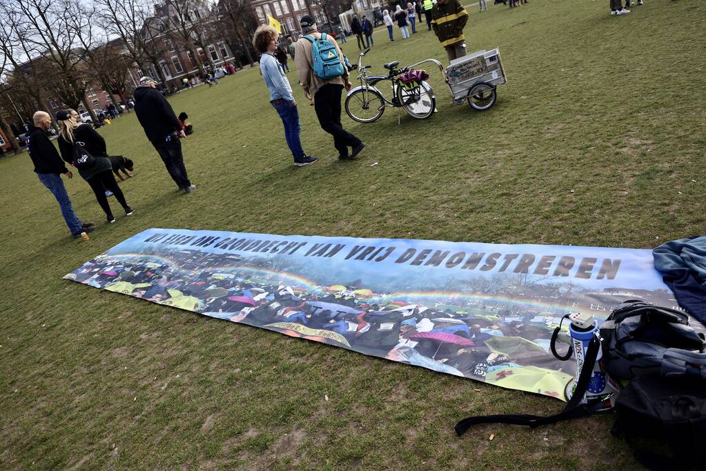 Grote drukte bij demonstratie