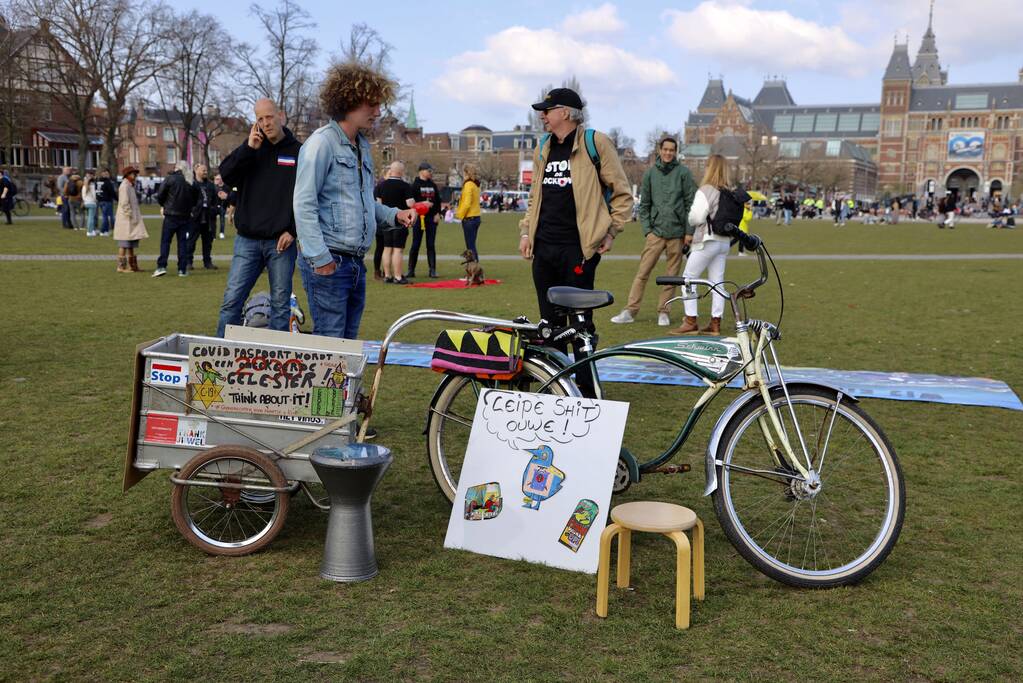 Grote drukte bij demonstratie