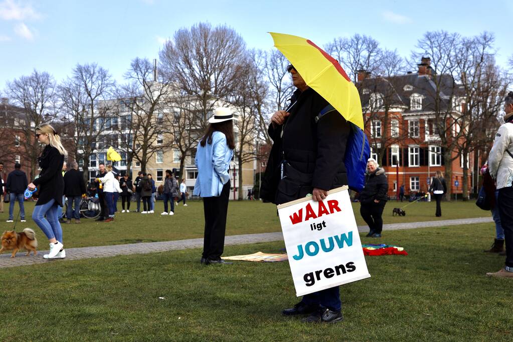 Grote drukte bij demonstratie