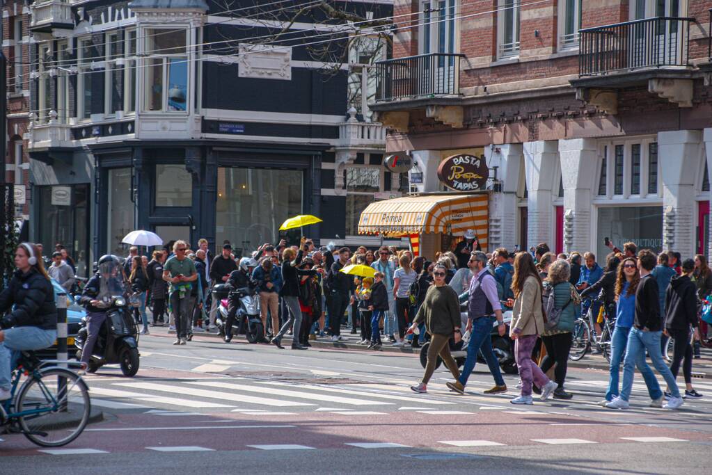 Grote drukte bij demonstratie
