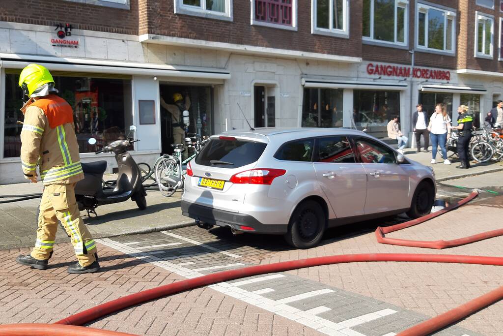 Veel rook bij uitslaande brand in restaurant