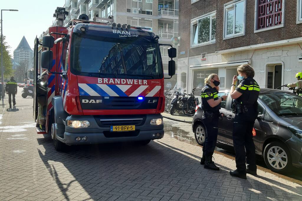 Veel rook bij uitslaande brand in restaurant