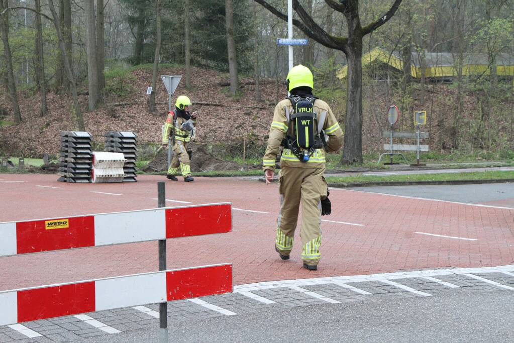 Gasleiding geraakt bij werkzaamheden