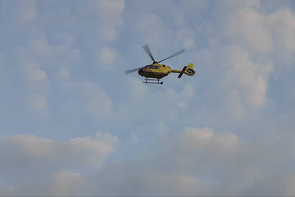 Traumahelikopter landt voor eenzijdig ongeval met mountainbiker